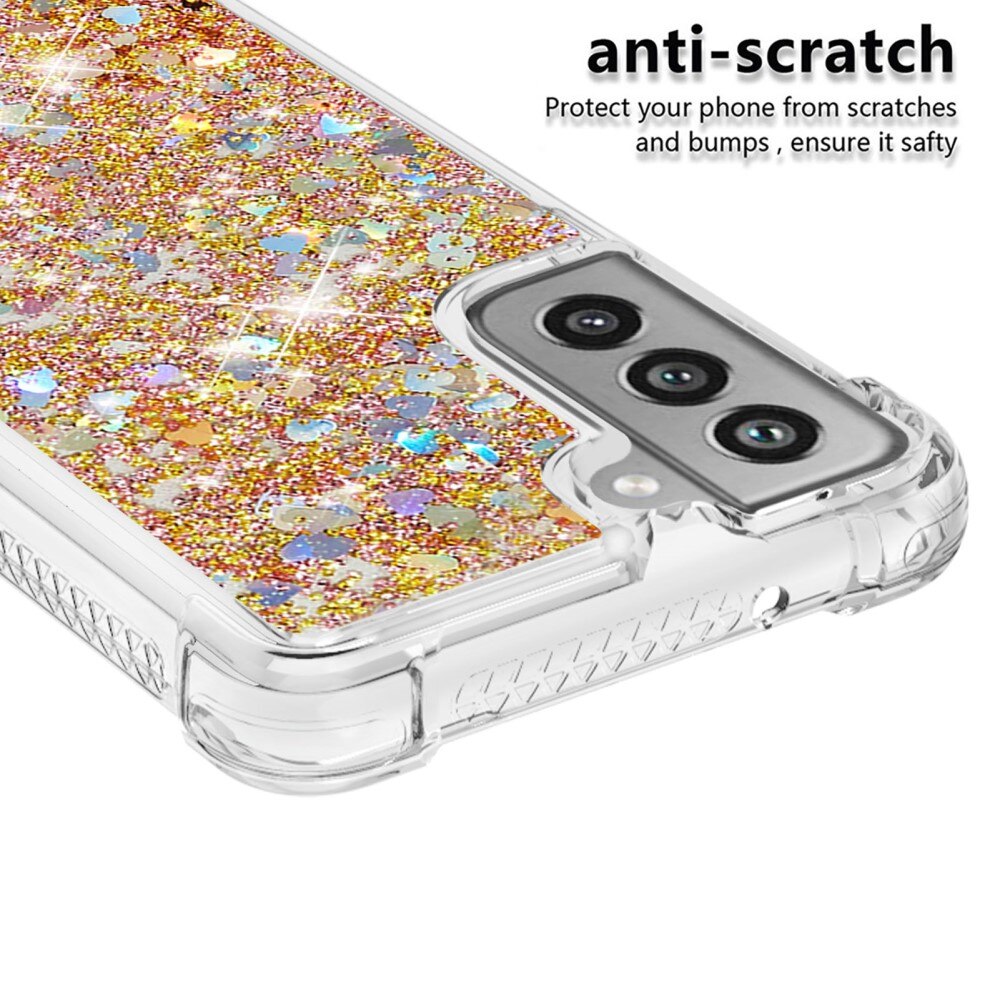 Samsung Galaxy S21 FE Glitter Powder TPU Case Gold