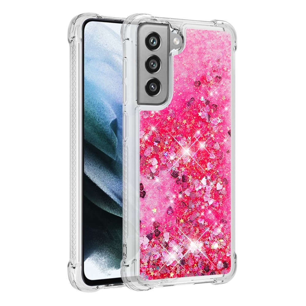 Samsung Galaxy S21 FE Glitter Powder TPU Case Rosa
