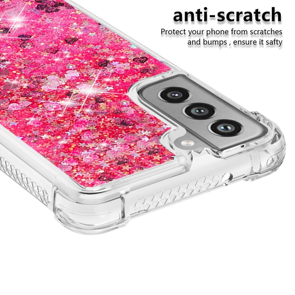 Samsung Galaxy S21 FE Glitter Powder TPU Case Rosa