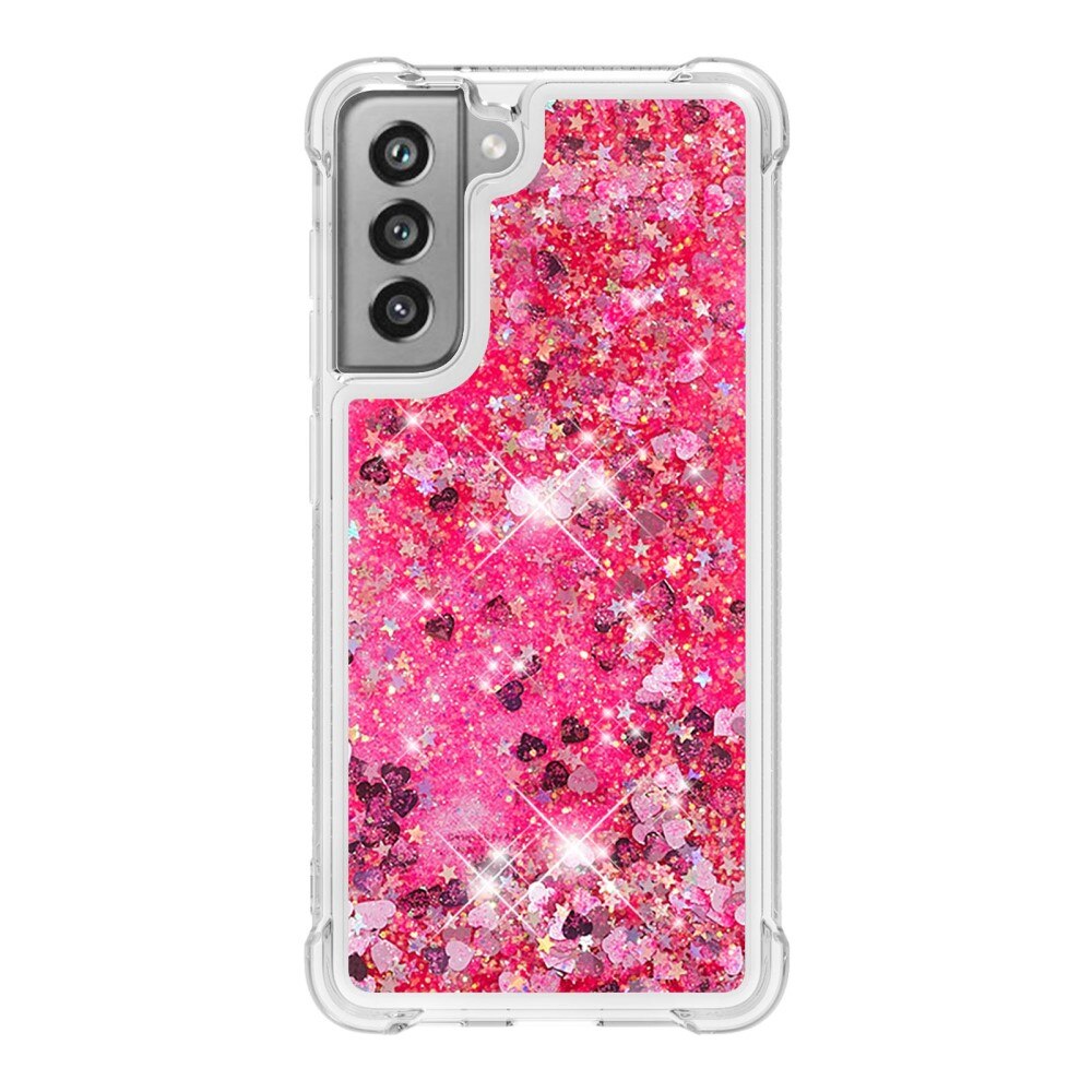 Samsung Galaxy S21 FE Glitter Powder TPU Case Rosa