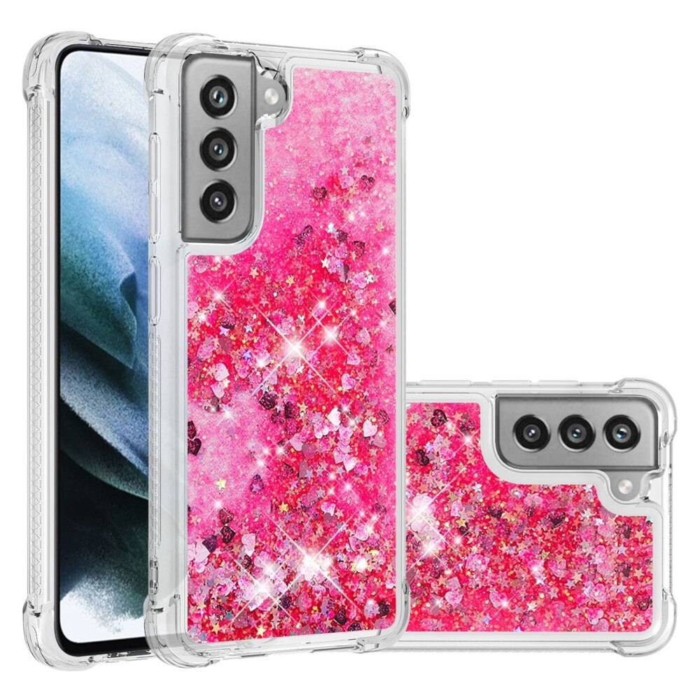 Samsung Galaxy S21 FE Glitter Powder TPU Case Rosa