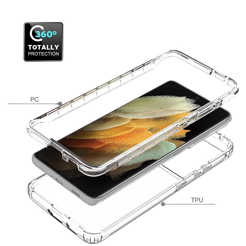 Samsung Galaxy S21 Ultra Full Cover Hülle transparent