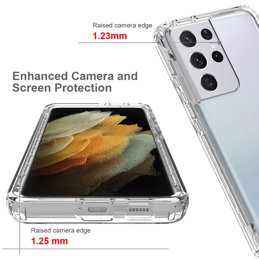 Samsung Galaxy S21 Ultra Full Cover Hülle Transparent