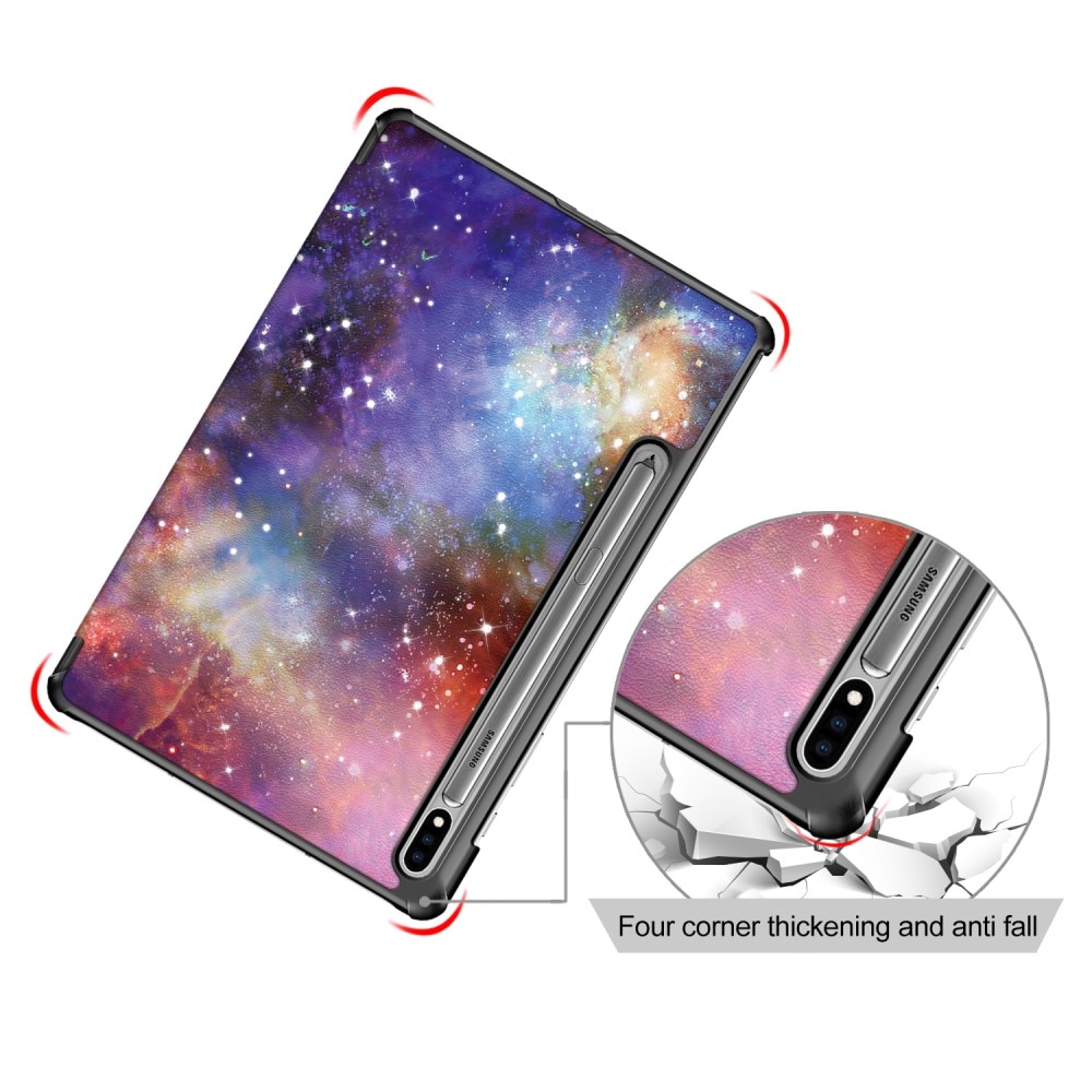 Samsung Galaxy Tab S7 FE Tri-Fold Case Schutzhülle Space