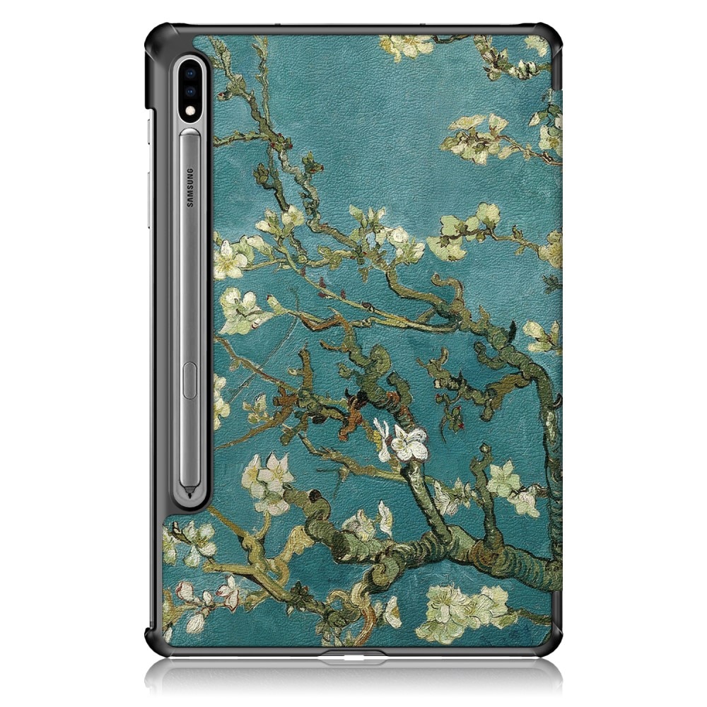 Samsung Galaxy Tab S7 FE Tri-Fold Case Schutzhülle Kirschblüten