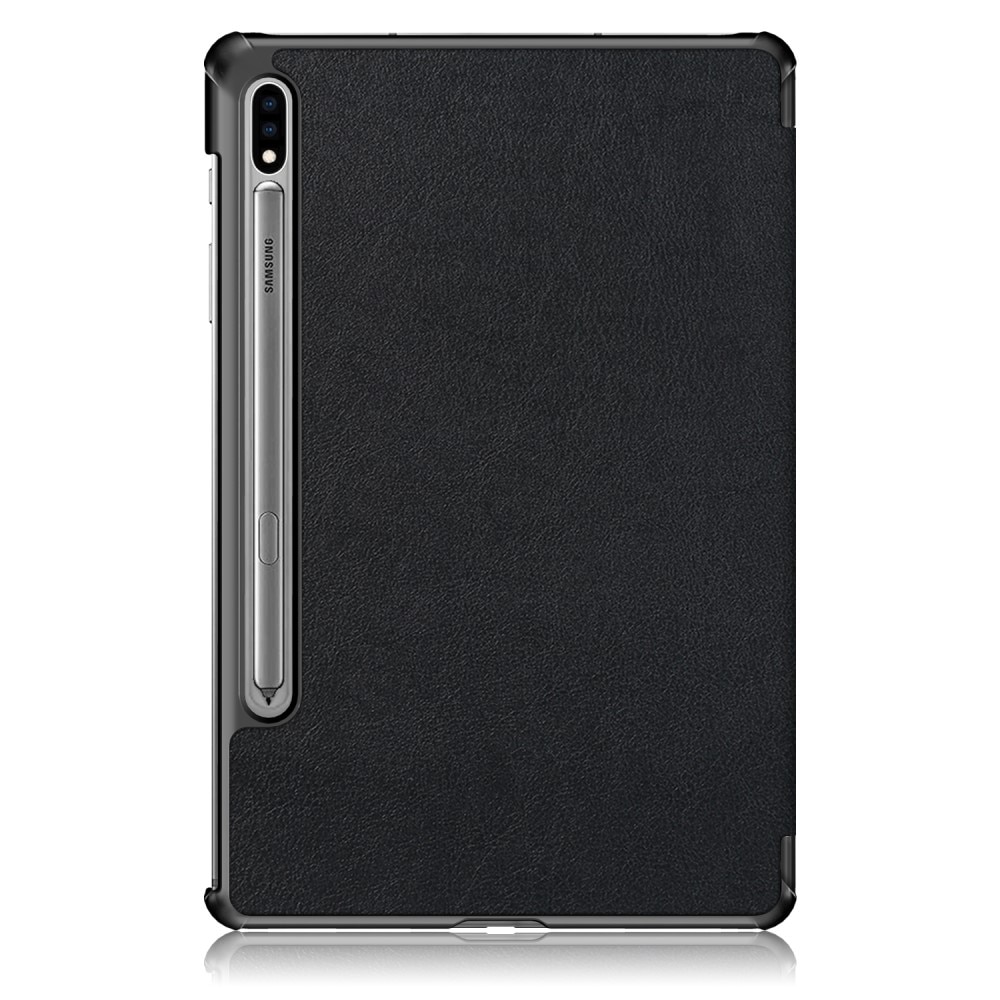 Samsung Galaxy Tab S7 FE Tri-Fold Case Schutzhülle Schwarz