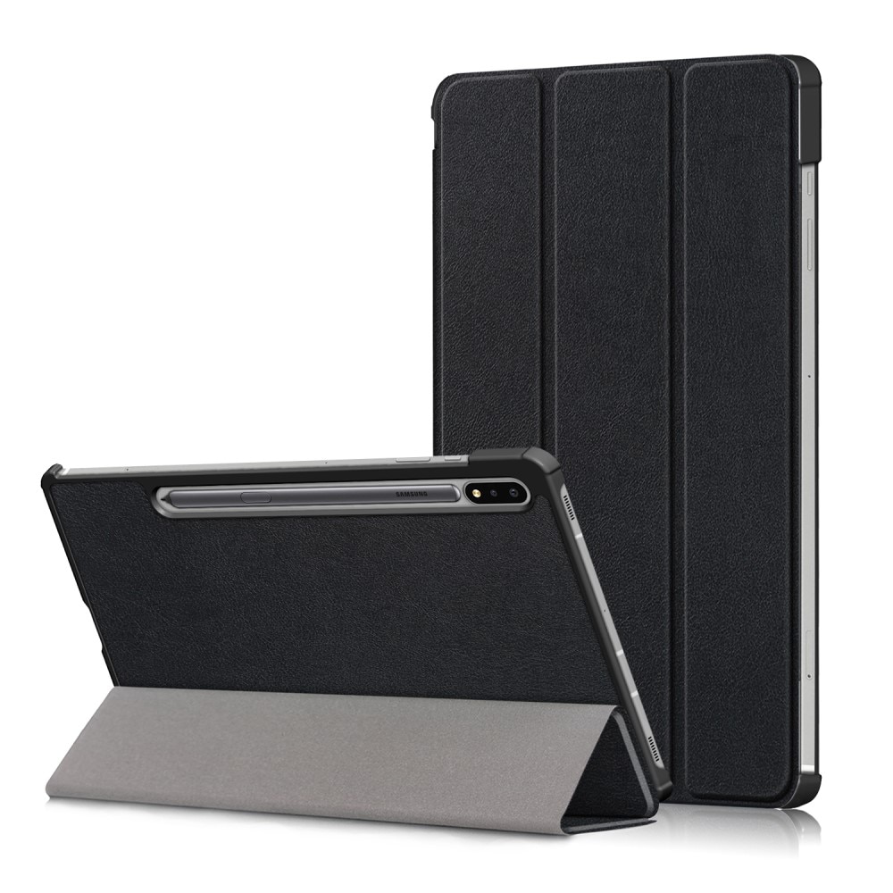 Samsung Galaxy Tab S7 FE Tri-Fold Case Schutzhülle Schwarz