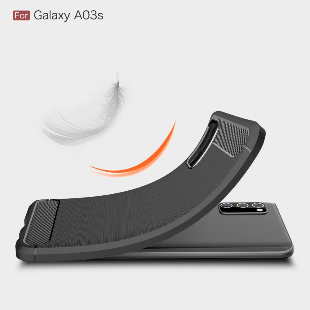 Brushed TPU Case Samsung Galaxy A03s Black
