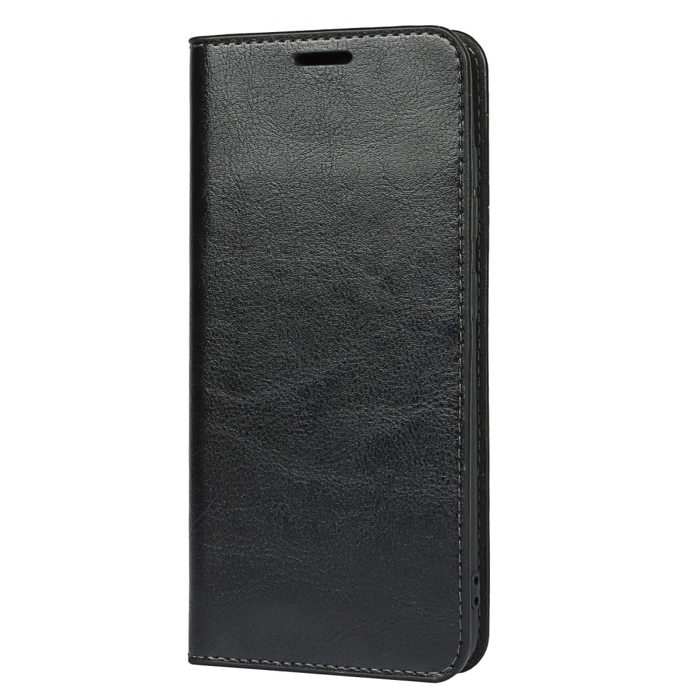 Samsung Galaxy S21 FE Handytasche aus Echtem Leder schwarz