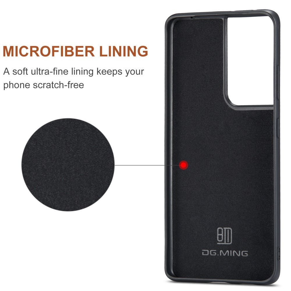 Magnetic Card Slot Case Samsung Galaxy S21 Ultra Schwarz