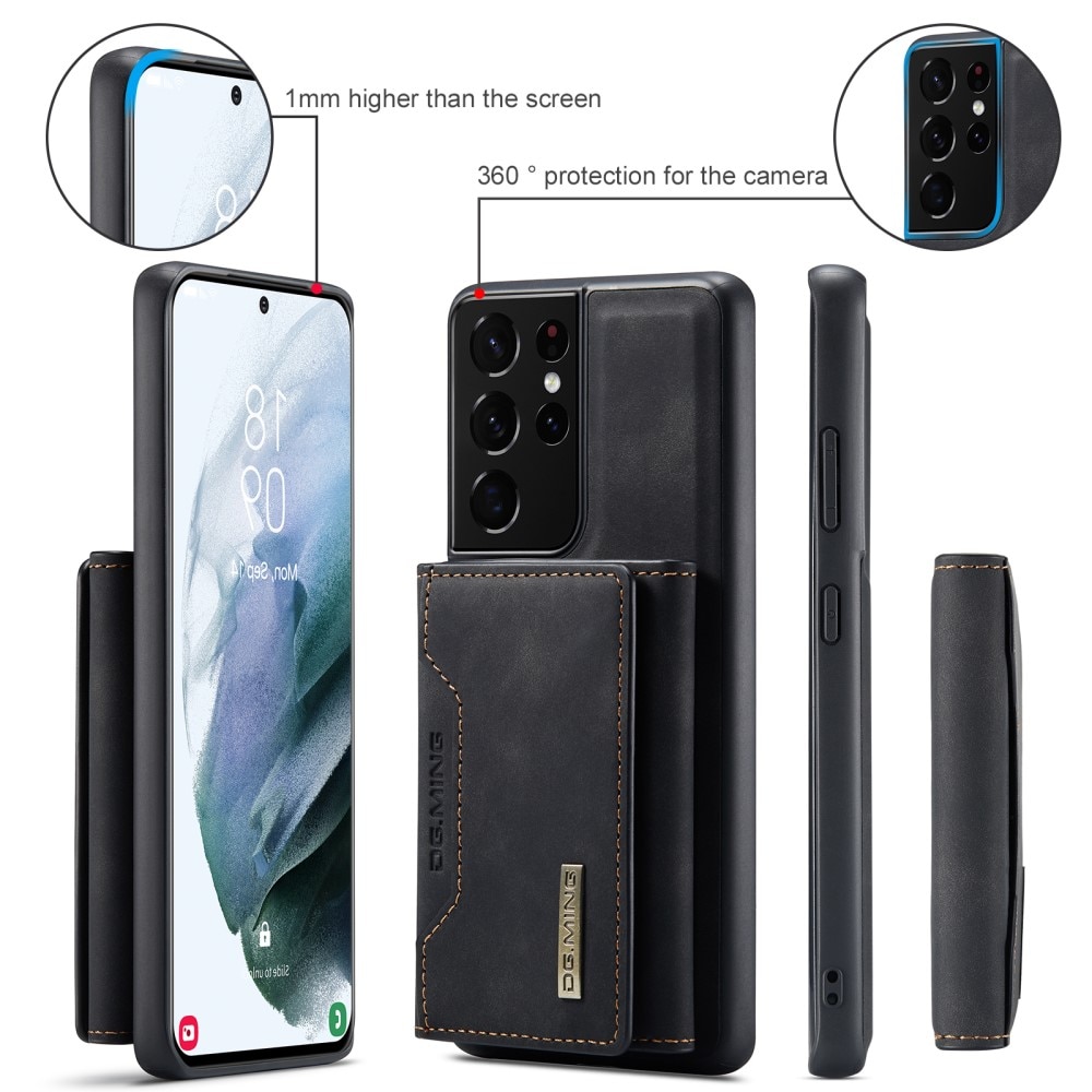 Magnetic Card Slot Case Samsung Galaxy S21 Ultra Schwarz