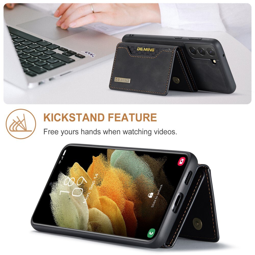 Magnetic Card Slot Case Samsung Galaxy S21 FE Schwarz