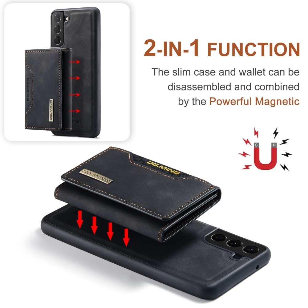 Magnetic Card Slot Case Samsung Galaxy S21 FE Schwarz