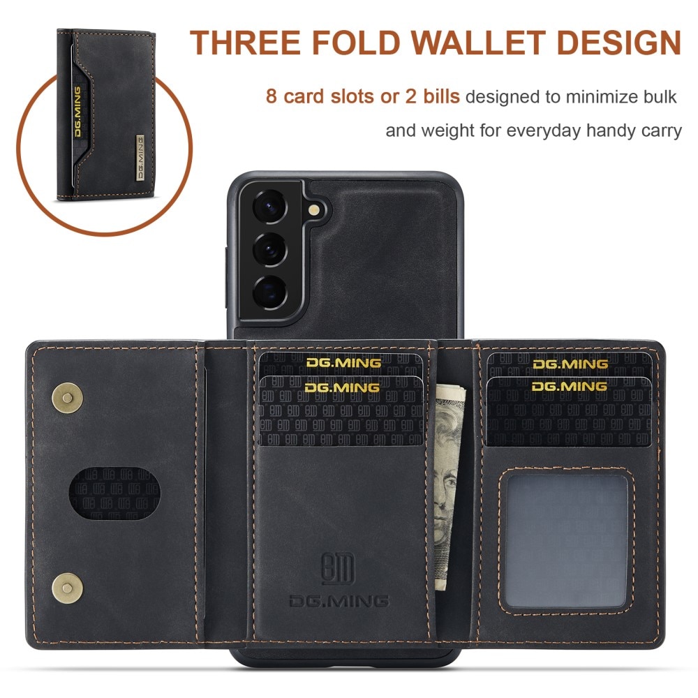 Magnetic Card Slot Case Samsung Galaxy S21 FE Schwarz