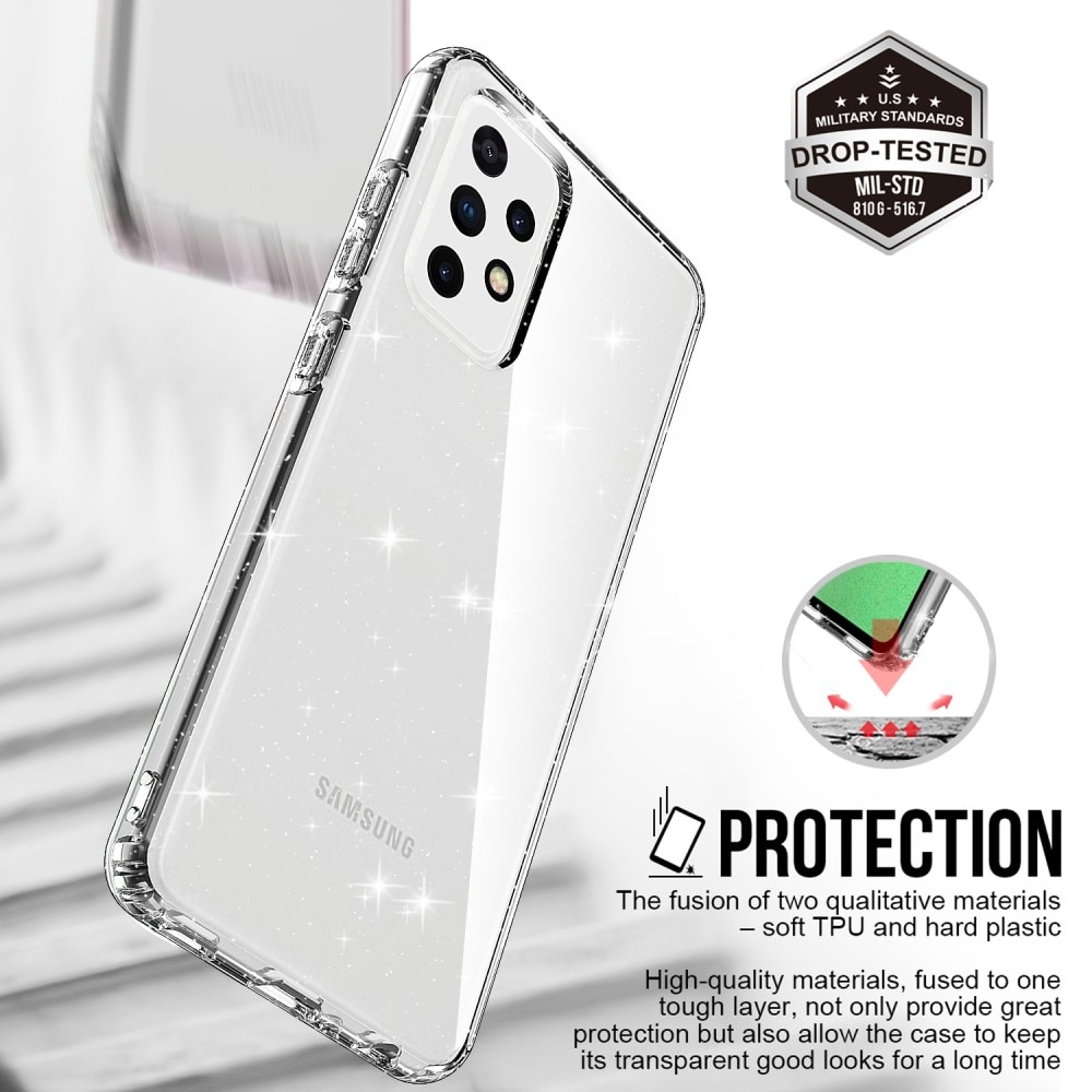 Samsung Galaxy A52 5G Glitter TPU Case Transparent