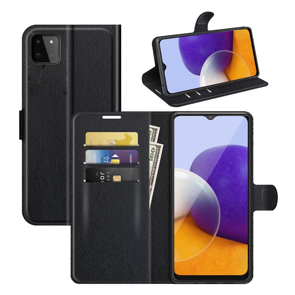 Samsung Galaxy A22 5G Handytasche Schwarz