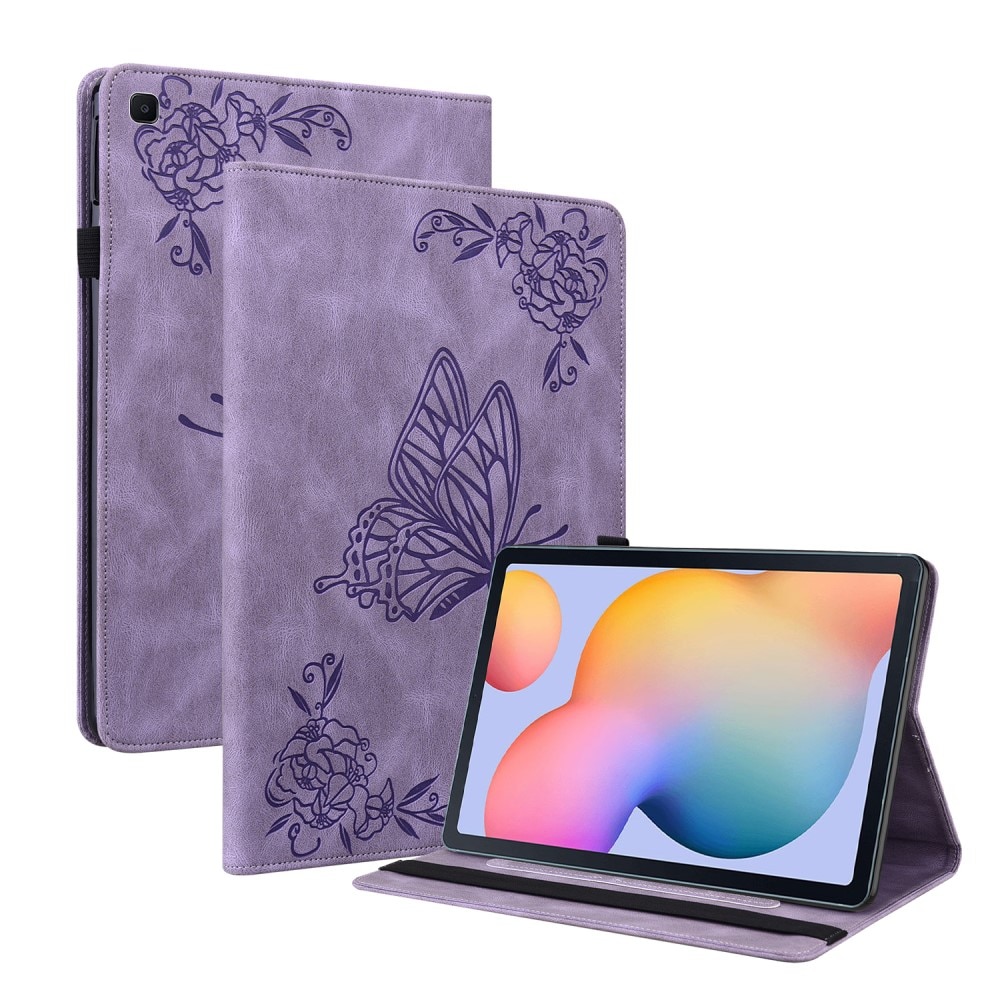 Samsung Galaxy Tab S6 Lite 10.4 Handytasche Schmetterling lila