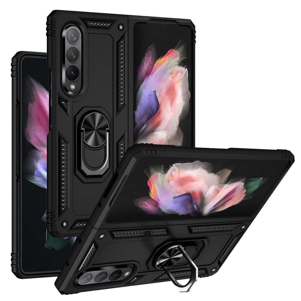 Samsung Galaxy Z Fold 3 Hybrid-Hülle Tech Ring schwarz