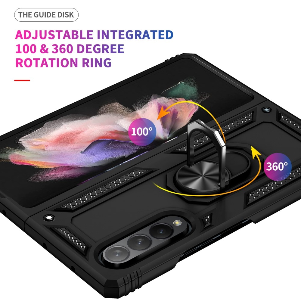 Samsung Galaxy Z Fold 3 Hybrid-Hülle Tech Ring schwarz