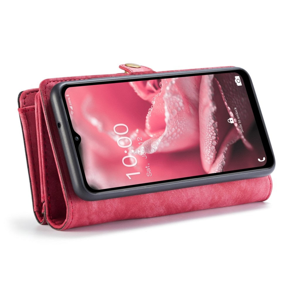 Multi-slot Portemonnaie-Hülle Samsung Galaxy A12 5G Rot