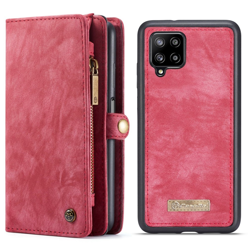 Multi-slot Portemonnaie-Hülle Samsung Galaxy A12 5G Rot