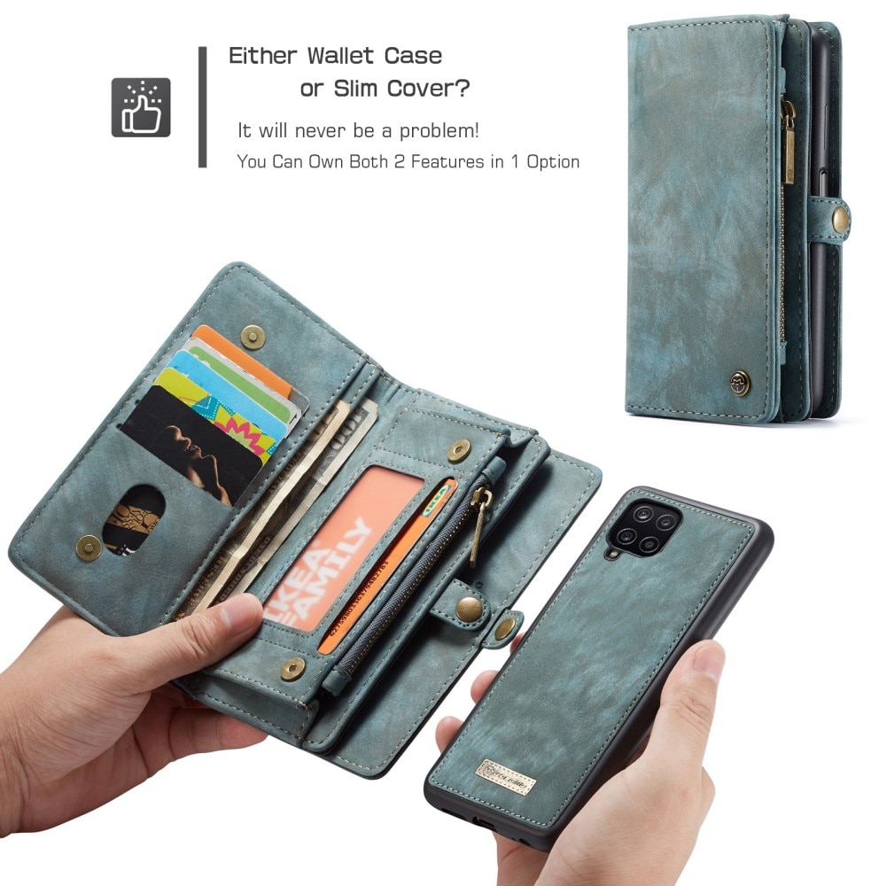 Multi-slot Portemonnaie-Hülle Samsung Galaxy A12 5G Blau