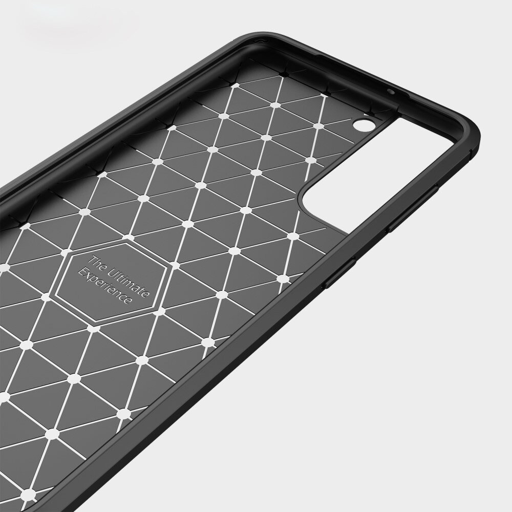 Samsung Galaxy S22 Plus Hülle TPU Brushed Schwarz