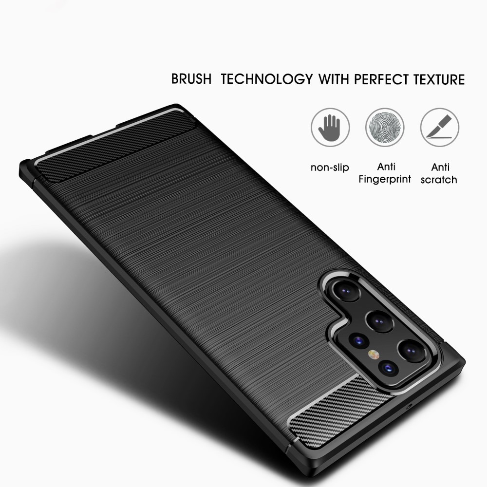 Brushed TPU Case Samsung Galaxy S22 Ultra Black