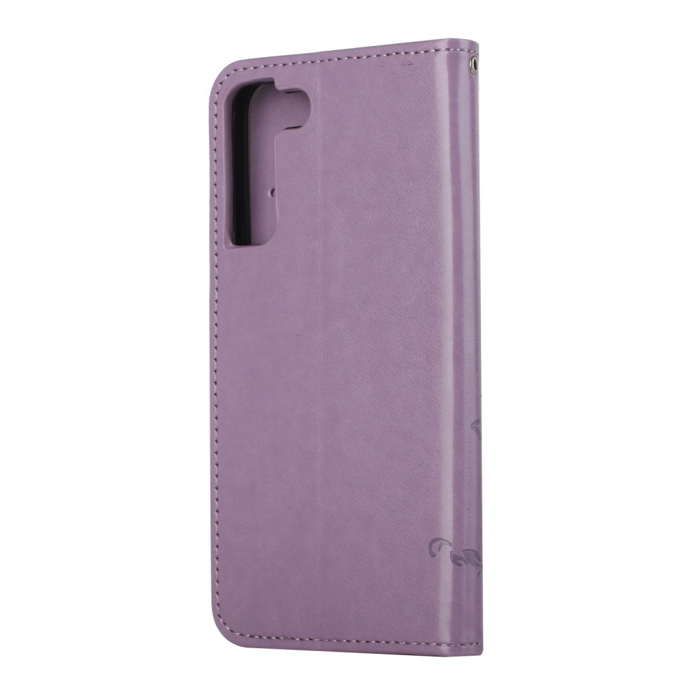 Samsung Galaxy S22 Plus Handyhülle mit Schmetterlingsmuster, Lila