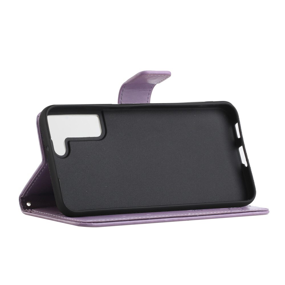 Samsung Galaxy S22 Plus Handyhülle mit Schmetterlingsmuster, Lila