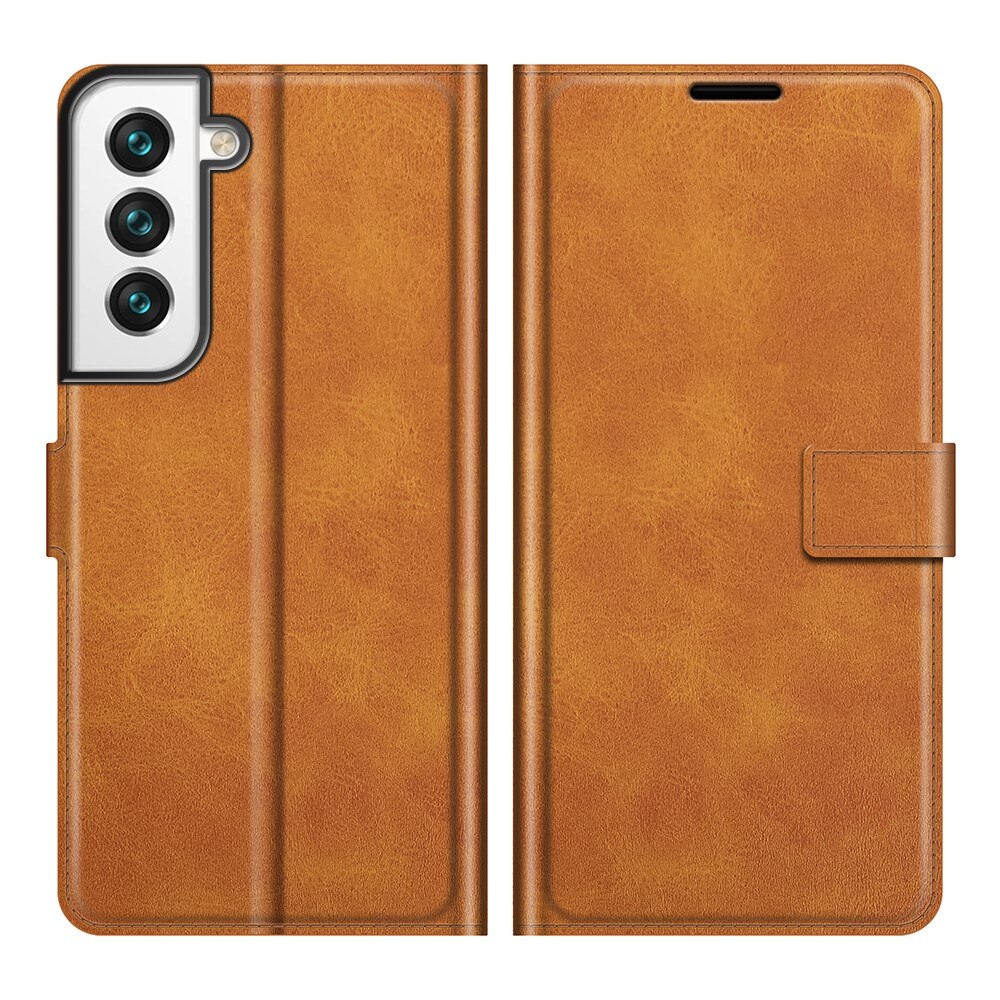 Samsung Galaxy S22 Plus Leather Wallet Cognac