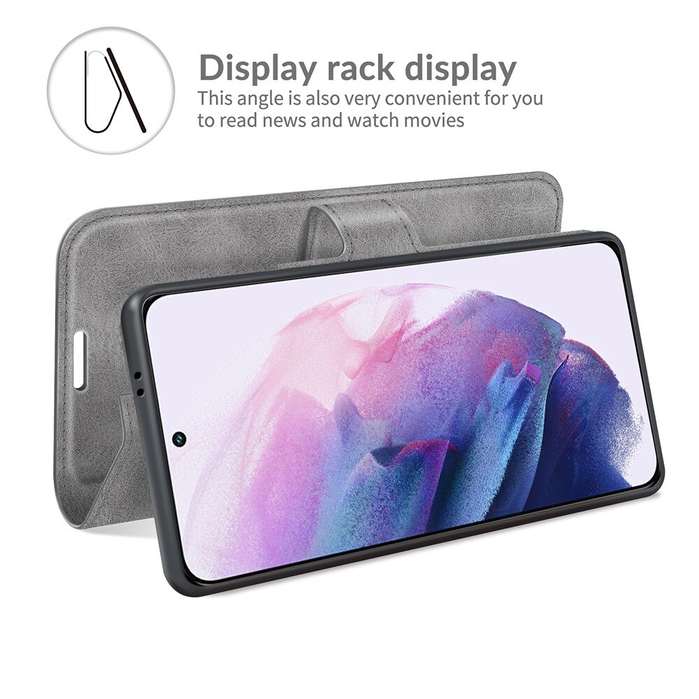 Samsung Galaxy S22 Leather Wallet Grau