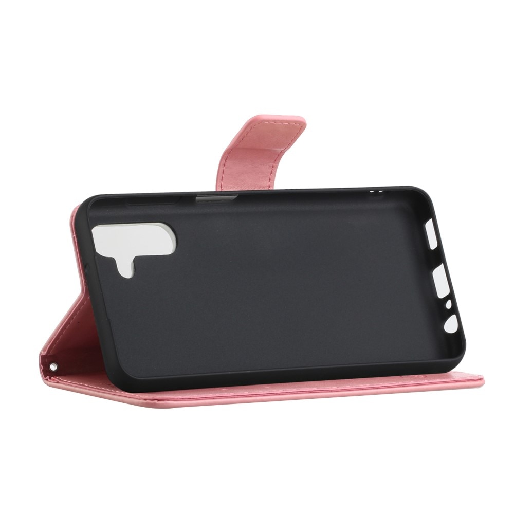 Samsung Galaxy A04s Handyhülle mit Schmetterlingsmuster, Rosa