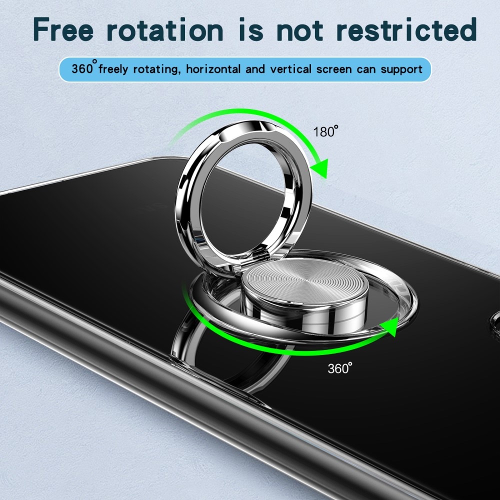 Samsung Galaxy S22 TPU-Kickstand-Hülle Finger Ring, Transparent
