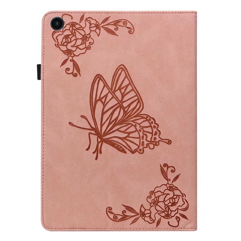 Samsung Galaxy Tab A8 10.5 Handytasche Schmetterling Rosa