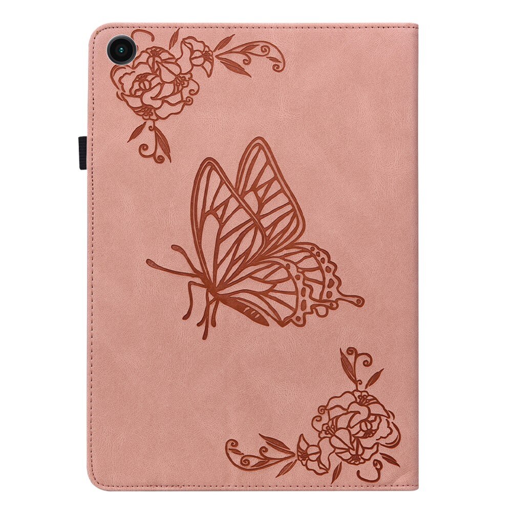 Samsung Galaxy Tab A8 Handytasche Schmetterling Rosa