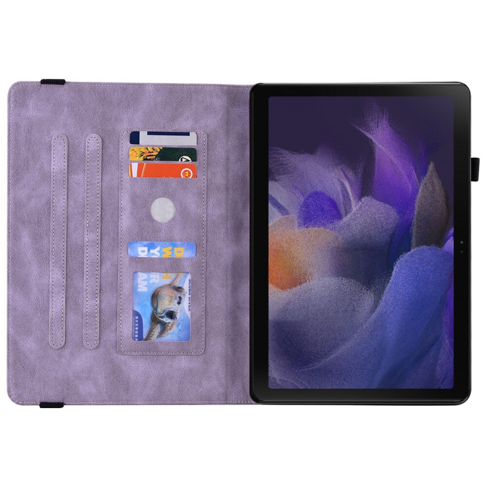 Samsung Galaxy Tab A8 10.5 Handytasche Schmetterling Lila