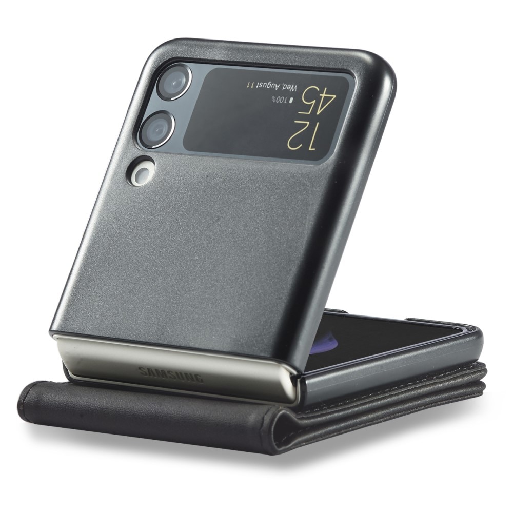 Portemonnaie-Hülle Samsung Galaxy Z Flip 3 Schwarz
