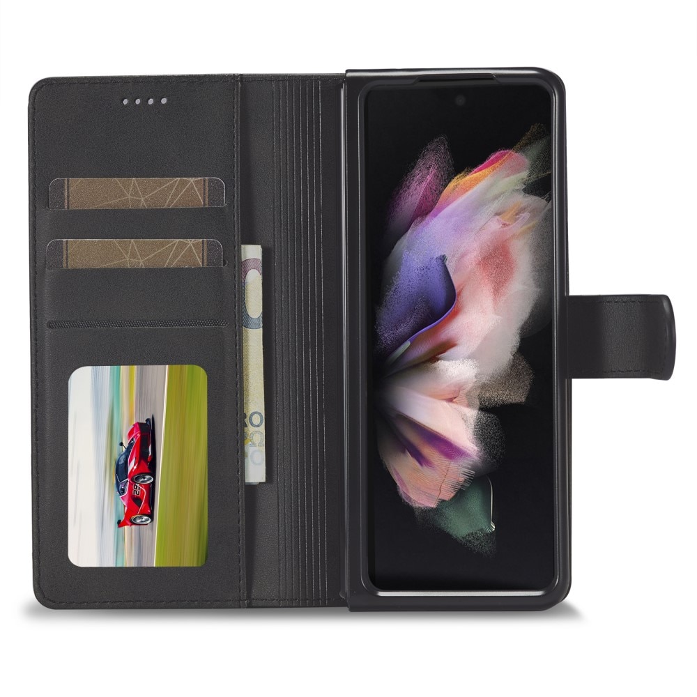 Portemonnaie-Hülle Samsung Galaxy Z Fold 3 Schwarz