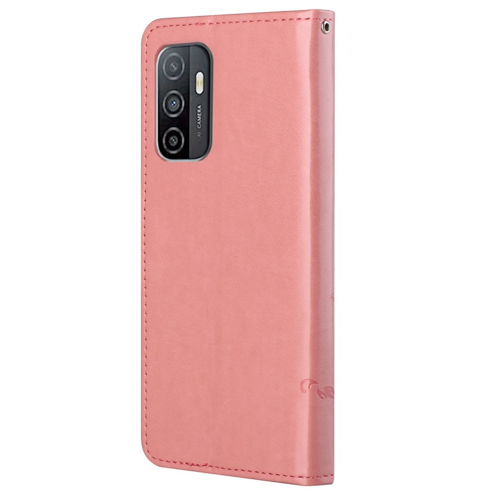Samsung Galaxy A53 Handyhülle mit Schmetterlingsmuster, rosa