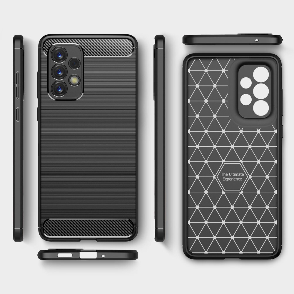 Samsung Galaxy A33 Hülle TPU Brushed Schwarz