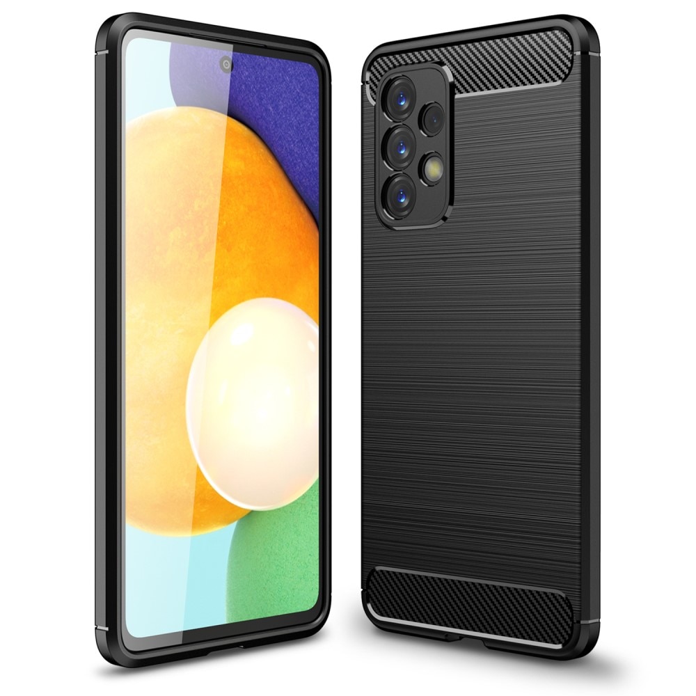 Samsung Galaxy A33 Hülle TPU Brushed Schwarz