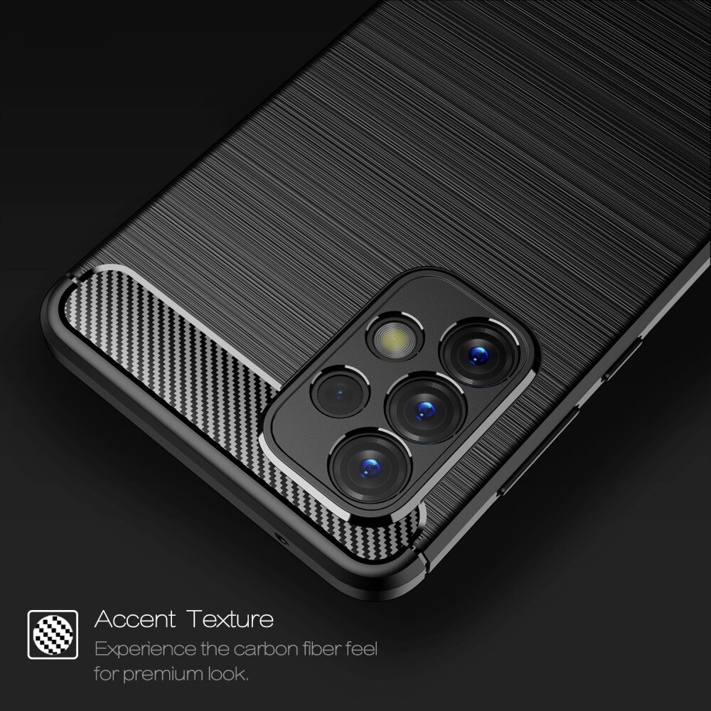Samsung Galaxy A33 Hülle TPU Brushed Schwarz