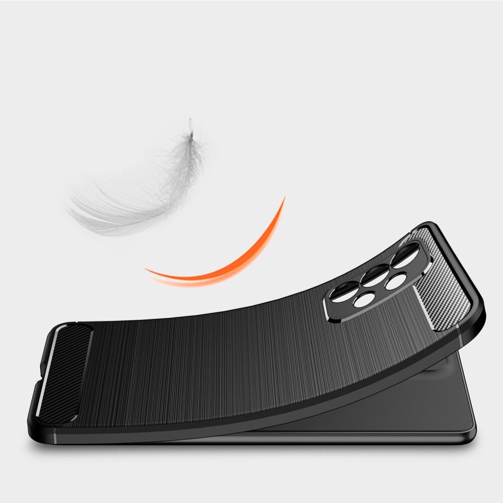 Samsung Galaxy A33 Hülle TPU Brushed Schwarz