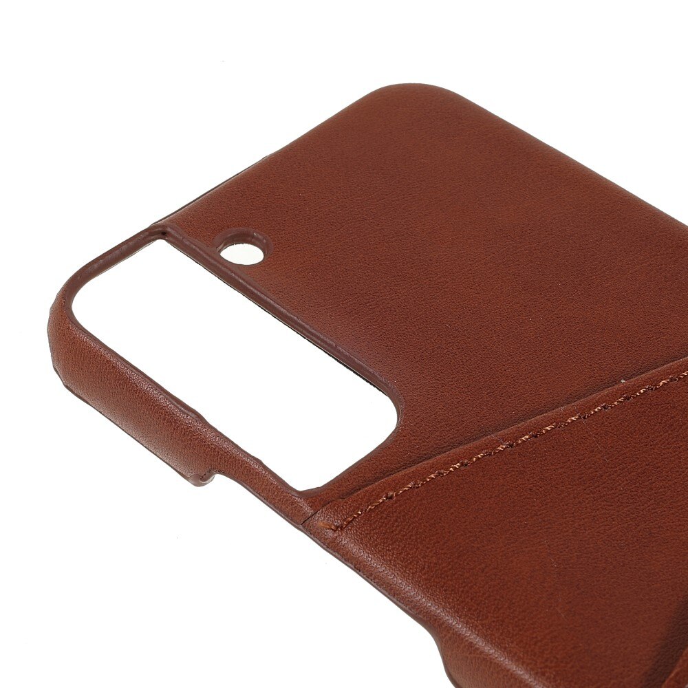 Card Slots Case Samsung Galaxy S22 Plus Brown