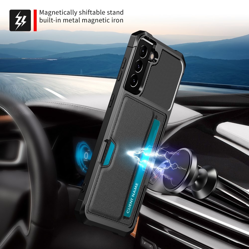 Samsung Galaxy S22 Plus Tough Card Case Schwarz