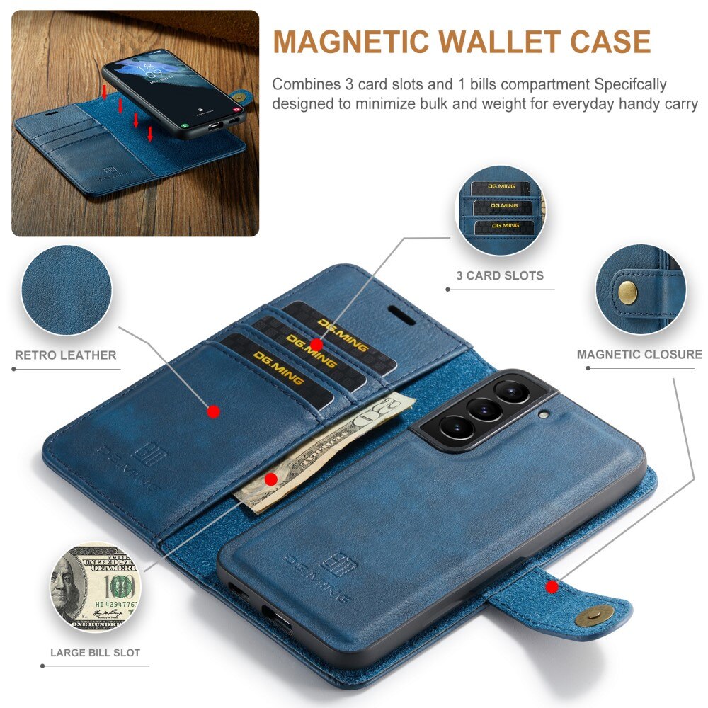 Handytasche Magnetische Samsung Galaxy S22 Plus Blau
