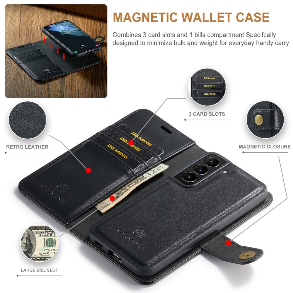 Handytasche Magnetische Samsung Galaxy S22 Plus Black