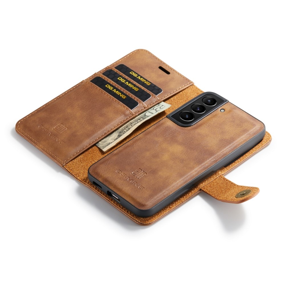 Handytasche Magnetische Samsung Galaxy S22 Plus Cognac