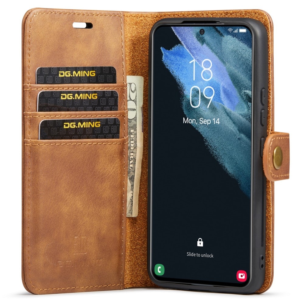 Handytasche Magnetische Samsung Galaxy S22 Plus Cognac